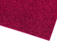 Samolepicí pěnová guma Moosgummi s glitry 20x30 cm 9 růžová sytá, 10 ks - zvětšit obrázek